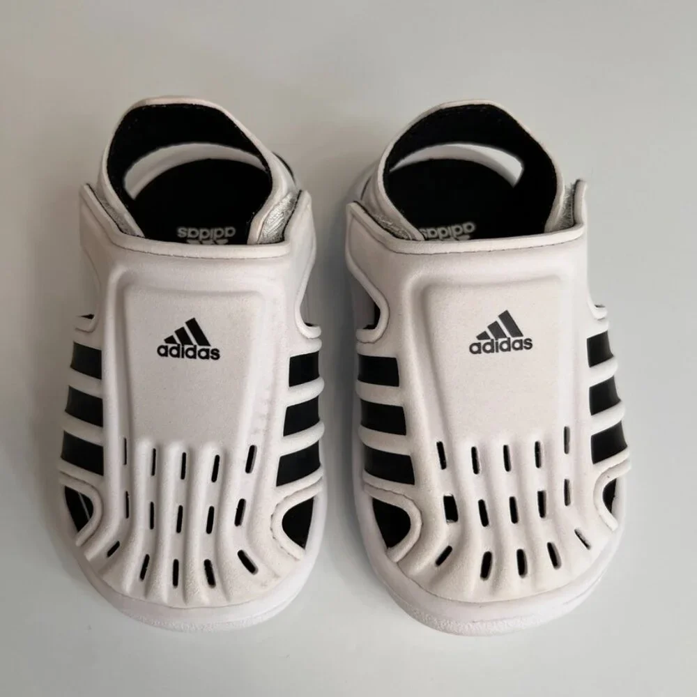 Adidas Boy Shoe 4 Toddler Water Low Top Sneaker School Play Beach Pool Core Ex